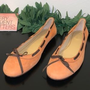 Hilfiger suede leather flats